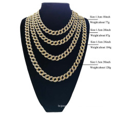 Shangjie oem alliage cubain 18k collier diamant en or